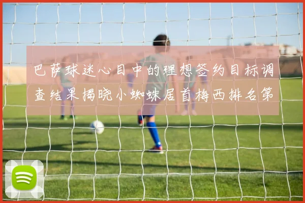 巴萨球迷心目中的理想签约目标调查结果揭晓小蜘蛛居首梅西排名第六